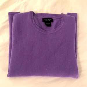 Purple 100% Cashmere Sweater Size S
